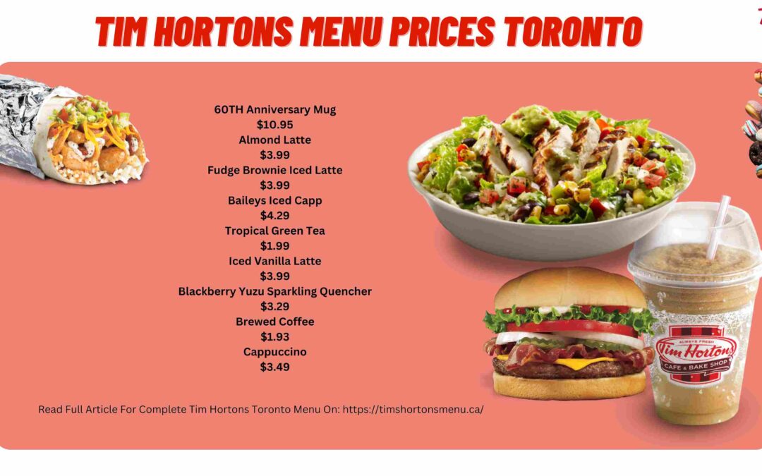 Tim Hortons Menu Toronto